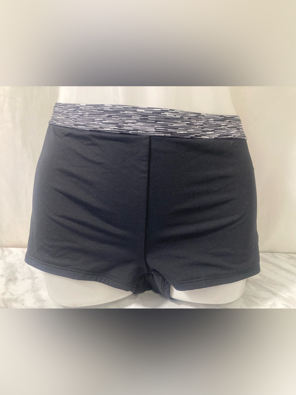 Athletic Works Black Swim Shorts Boyshort Bottom Size M